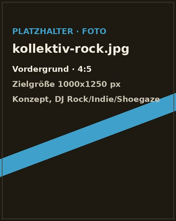 Porträt von VelvetFuzz, DJ für Classic Rock · Alternative · Indie · Shoegaze